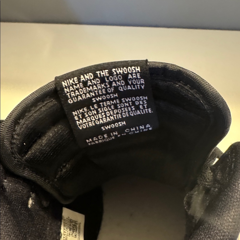Nike Kids Black and White High-Top Air Jordan Sneakers - Picture 5 of 9